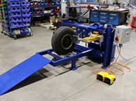 小型タイヤ離脱機